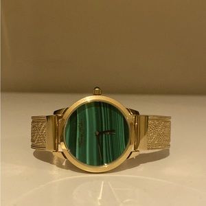 Brand new Thomas Sabo emerald face gold watch